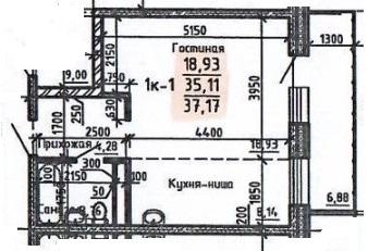 1-комнатная